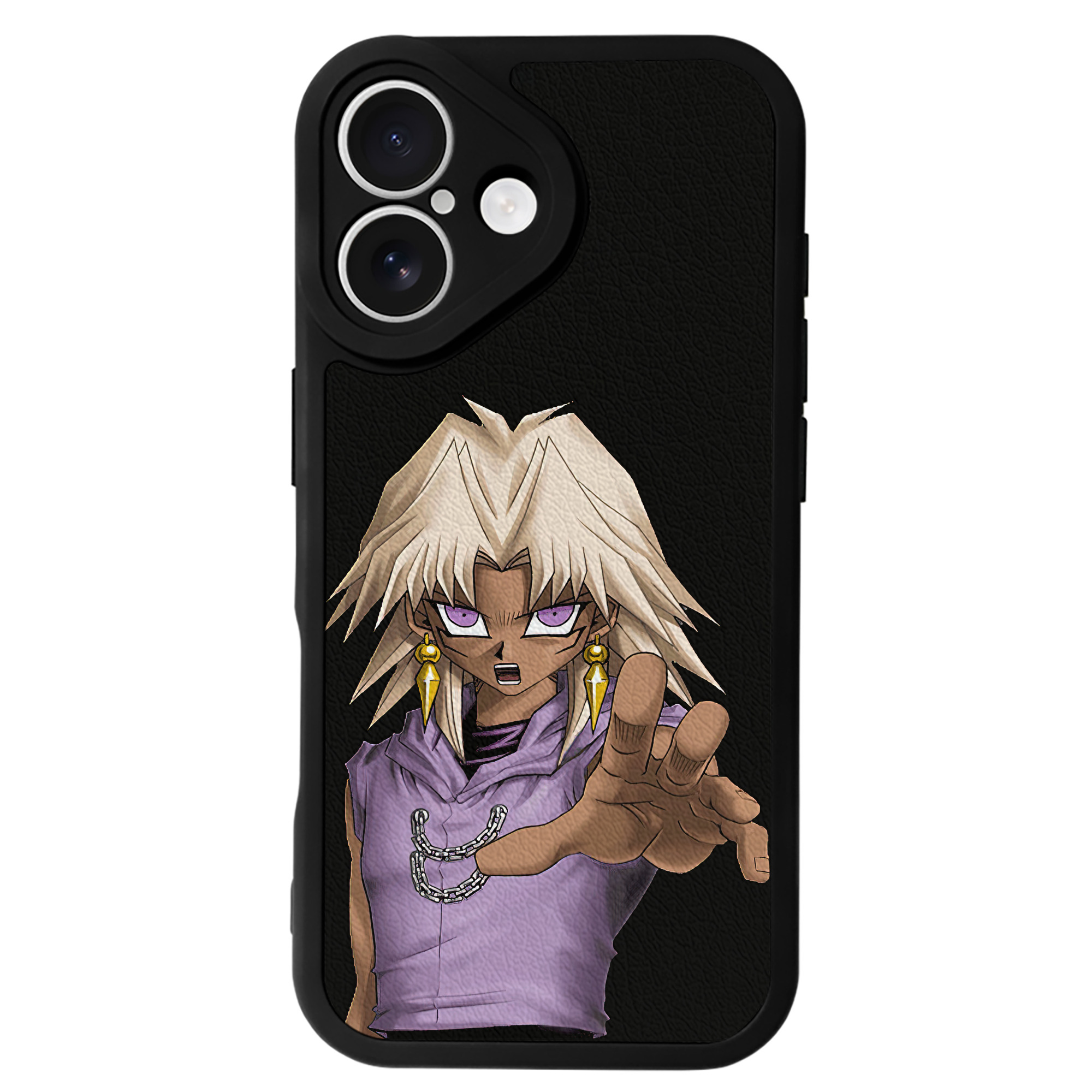 遊☆戯☆王 Yu-Gi-Oh! 【iPhone 16シリーズ対応】シリコンスマホケース（レザー調） 材質：シリコン